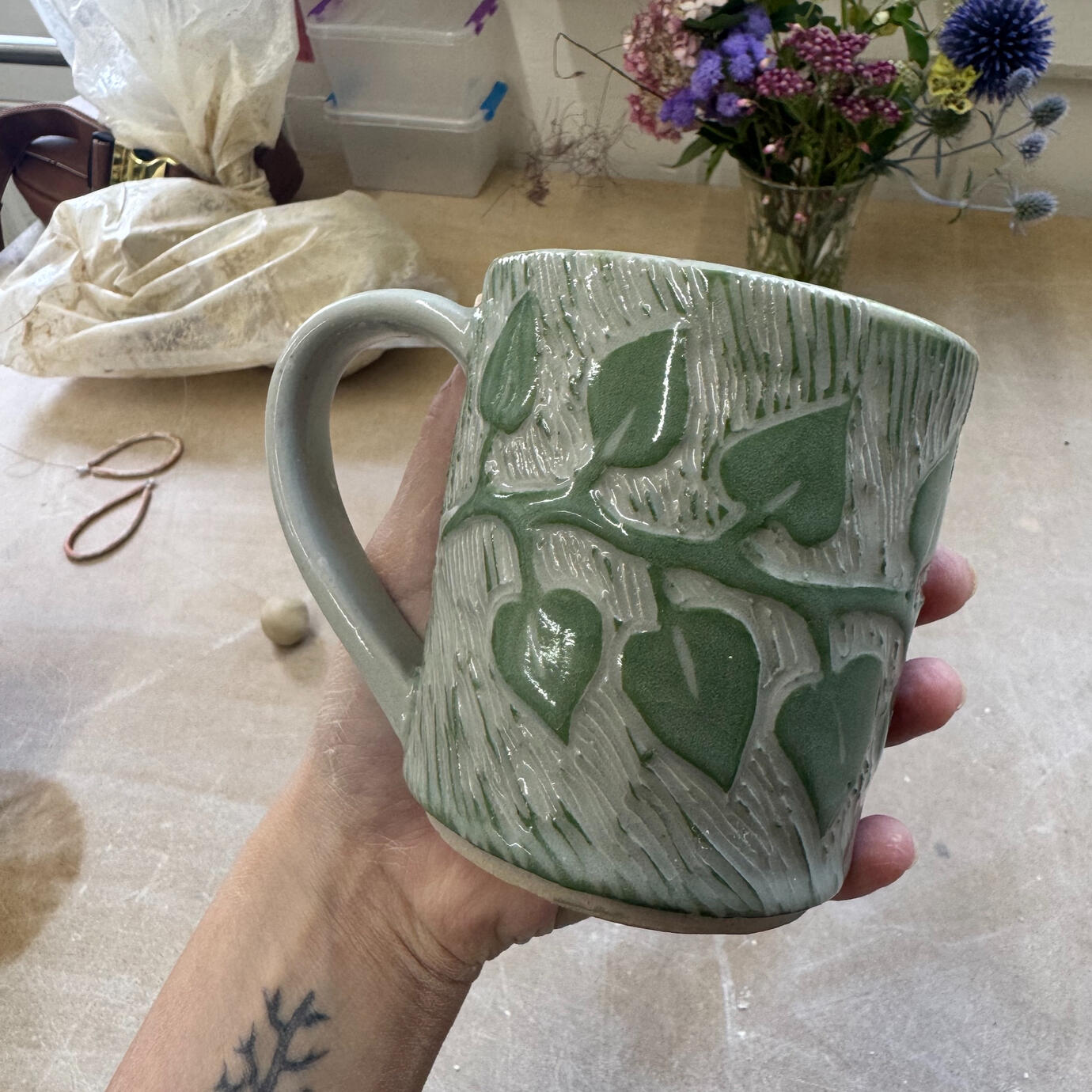 Sgraffito Mug