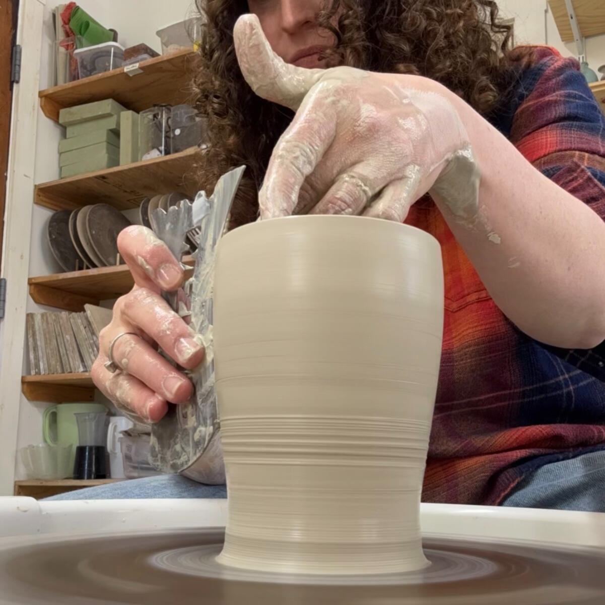 Travel Mug in Progress